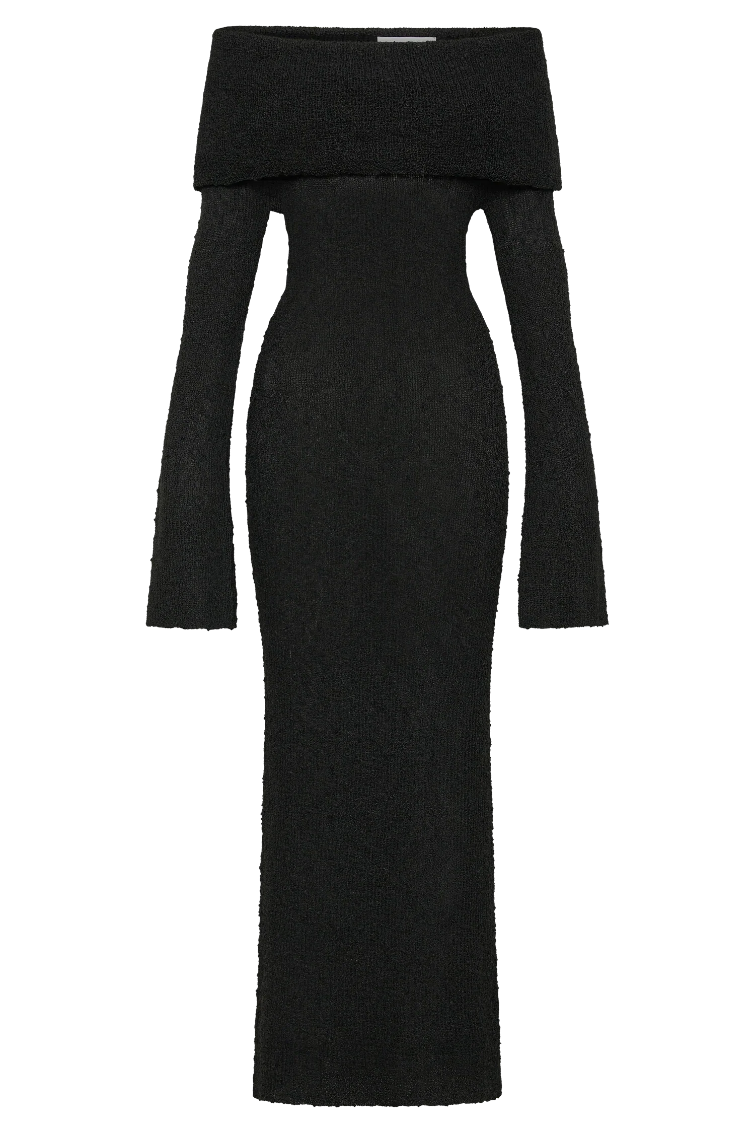MELISSA | OFF-SHOULDER BOUCLÉ MAXIKJOLE